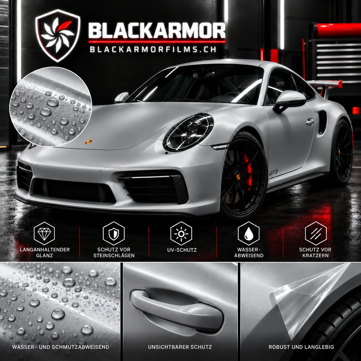 Black Armor Titan PPF transparente Lackschutzfolie matt-thumbmail-2