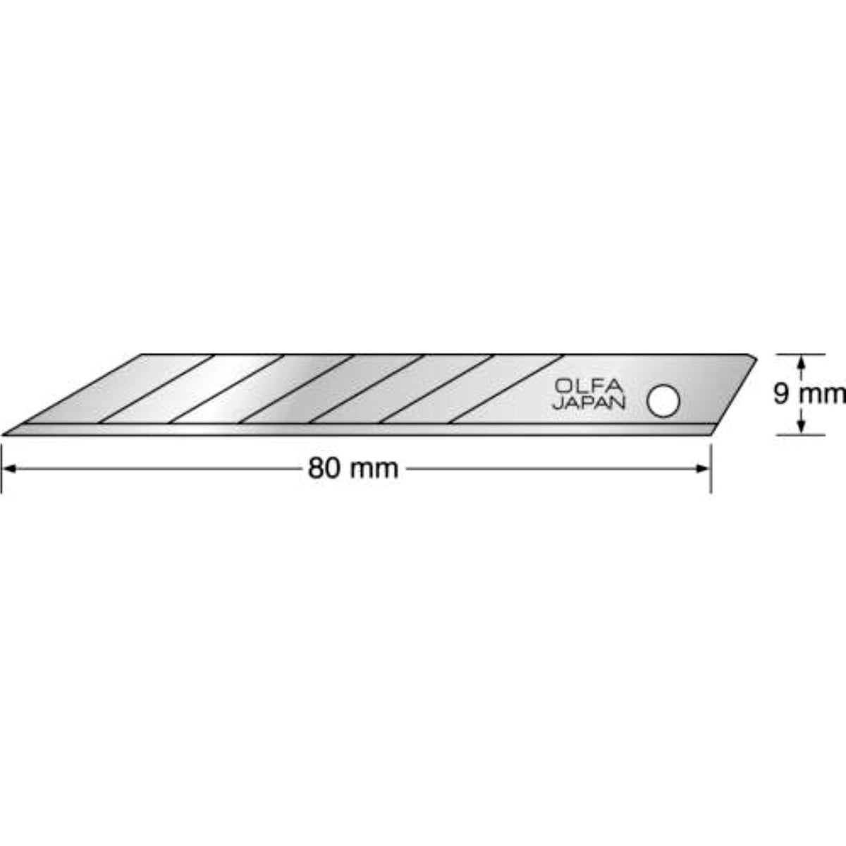 Olfa Cutter Stahl-Ersatzklingen SAB-10 10er-Pack
